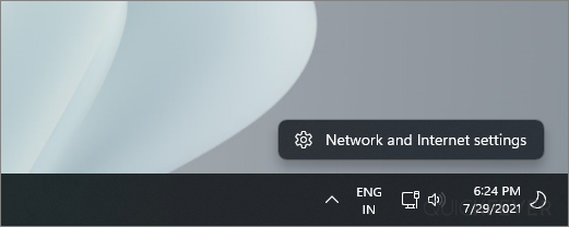 Windows 11's Network and Internet settings option