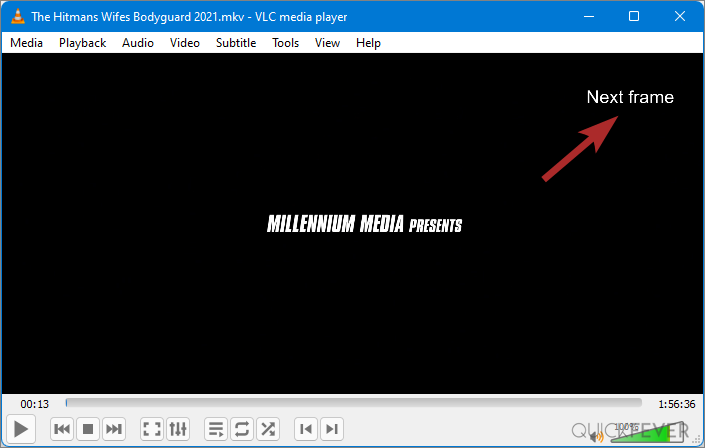 vlc media player frame by frame