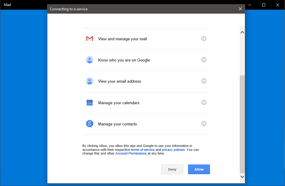 add gmail to windows 10 mail steps 5