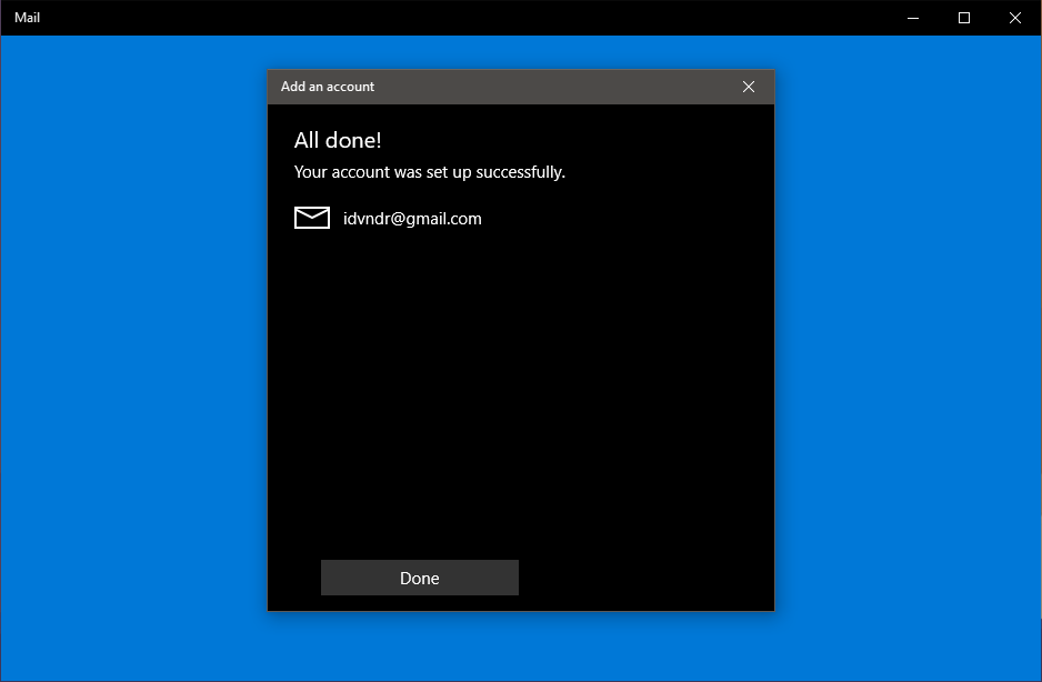 add gmail to windows 10 mail steps 6