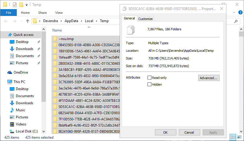 how to delete temporary files, windows 10, windows 8, windows 7