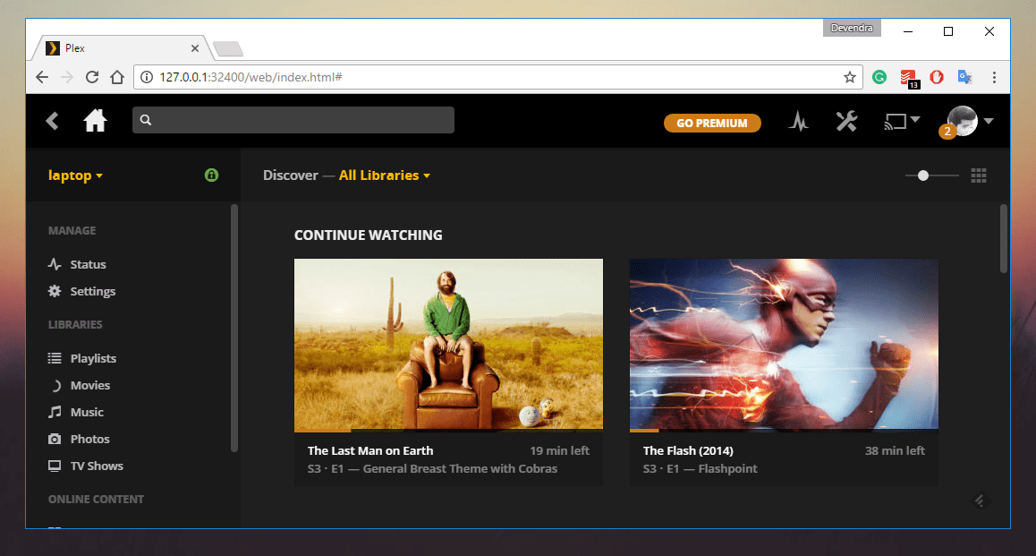 plex media server won t launch windows 10