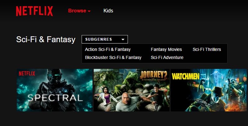 netflix sci fi web series list