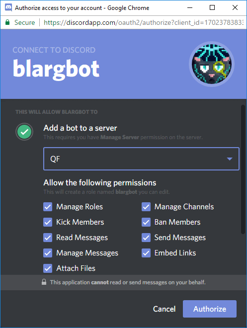 invite discord bot