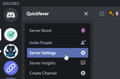 Server settings - adding bot to discord