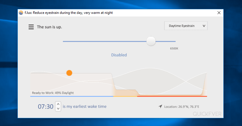 use flux as windows night light alternative