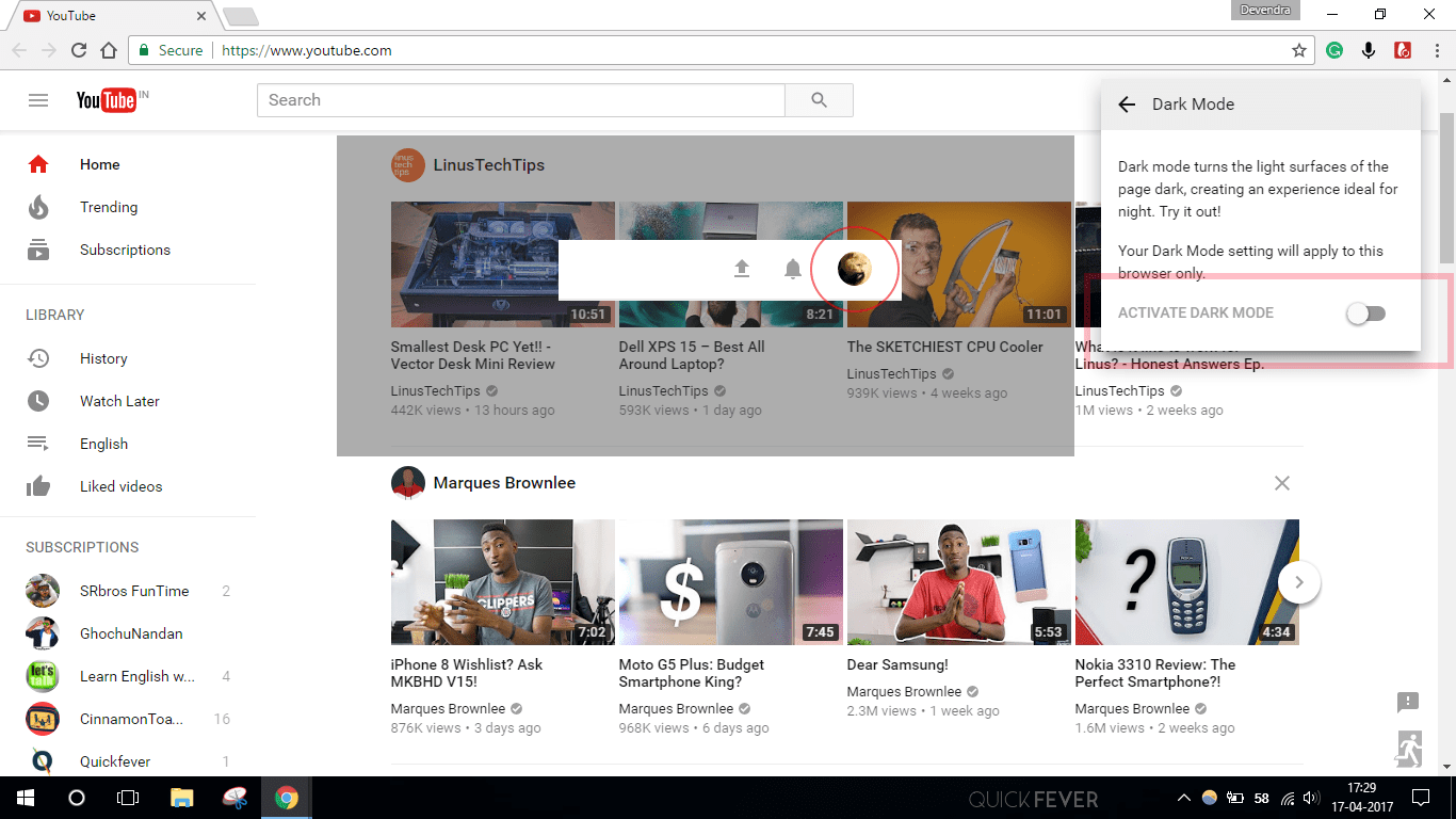 How to Enable YouTube's Hidden 'Dark Mode' on Chrome