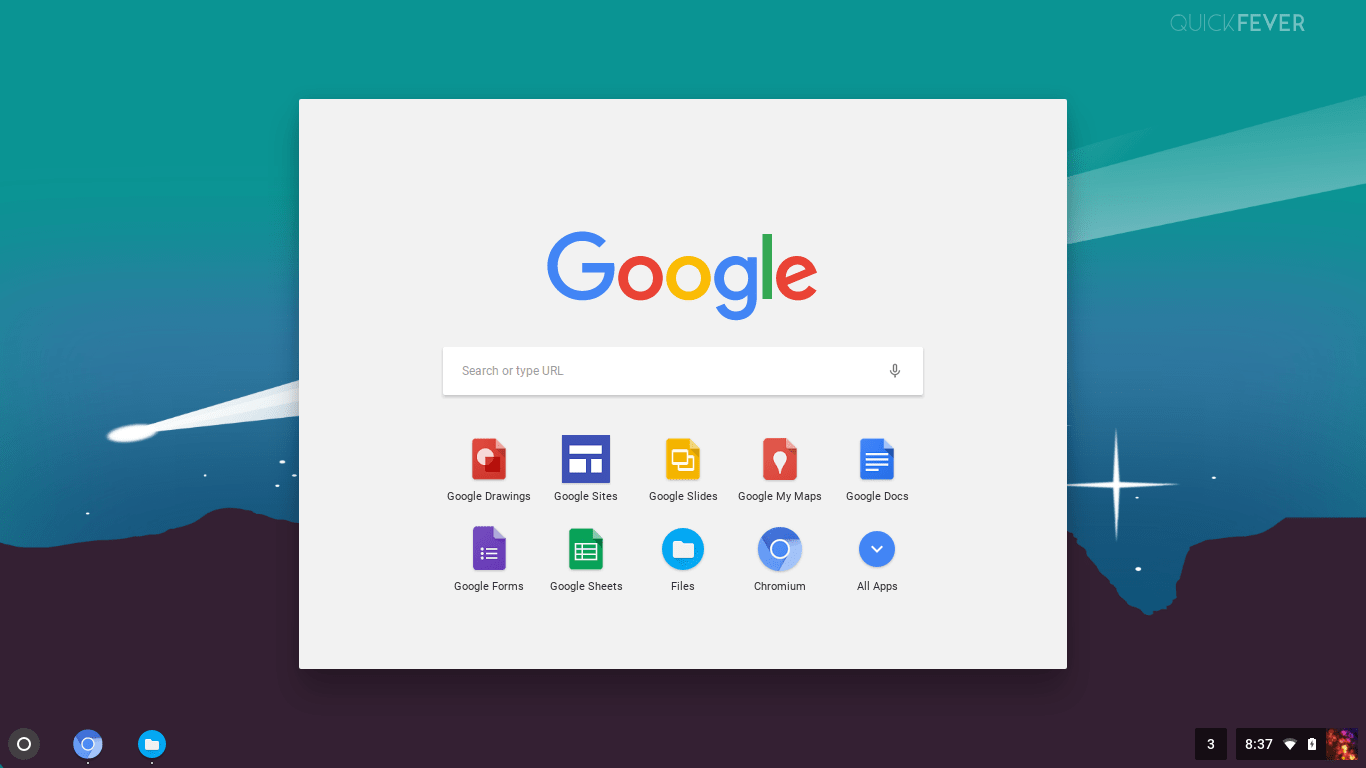 chrome os installed on laptop