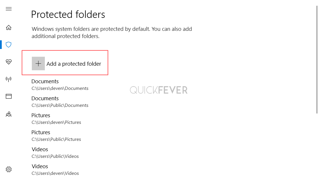 controlled folder access blocked