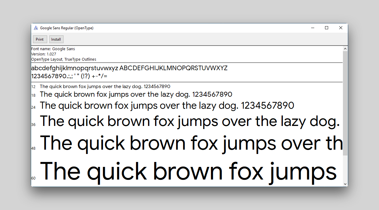 google sans font free