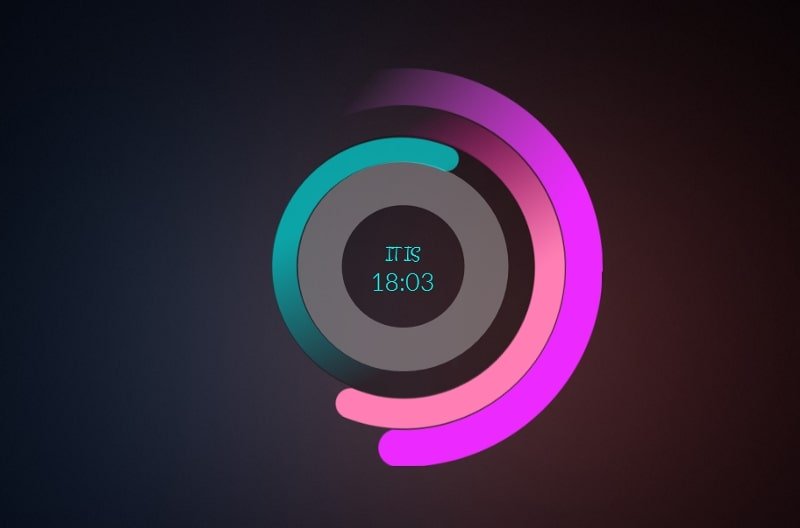 clock skins for rainmeter