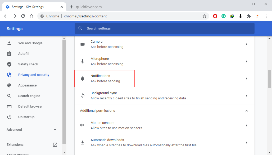 How to Disable All Notifications Prompts in Google Chrome