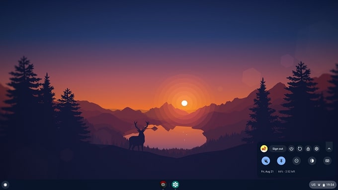 Fyde OS home screen screenshot is a Chrome OS fork that can run Android Apps too