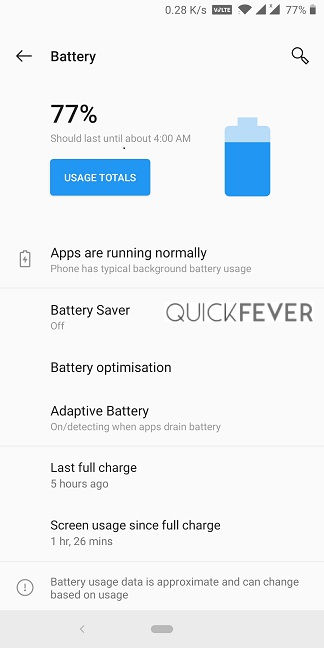 Oneplus 5T OxygenOS 9.0.11 Screenshot