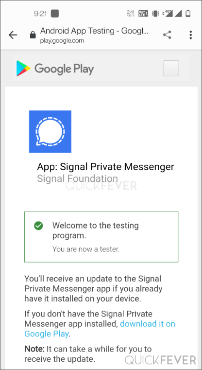 How to set custom wallpaper on Signal App