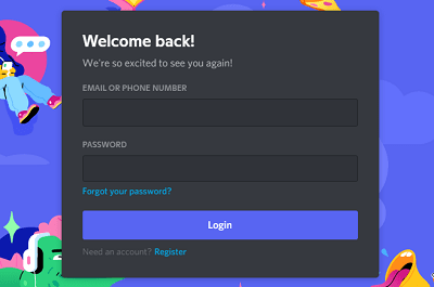 login discord website