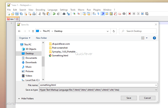 Save A Notepad File in PDF 