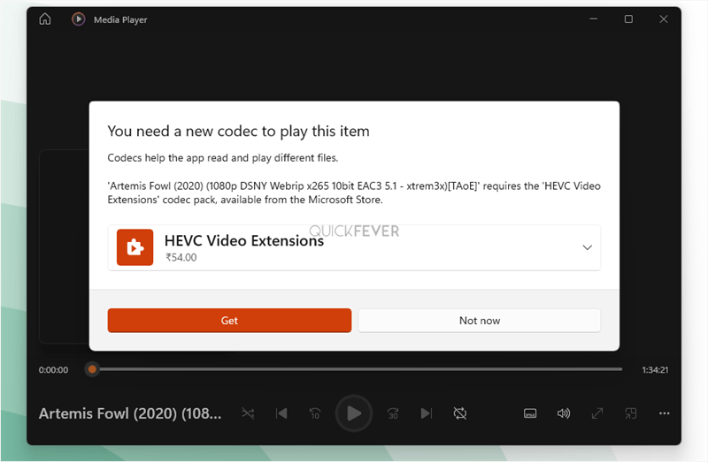 hevc codec windows 10 vlc