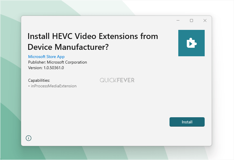 install hevc codec windows 10 encoding