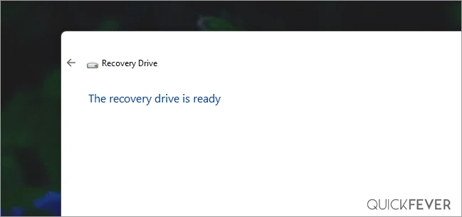 Image for article Windows 11 Recovery USB Drive